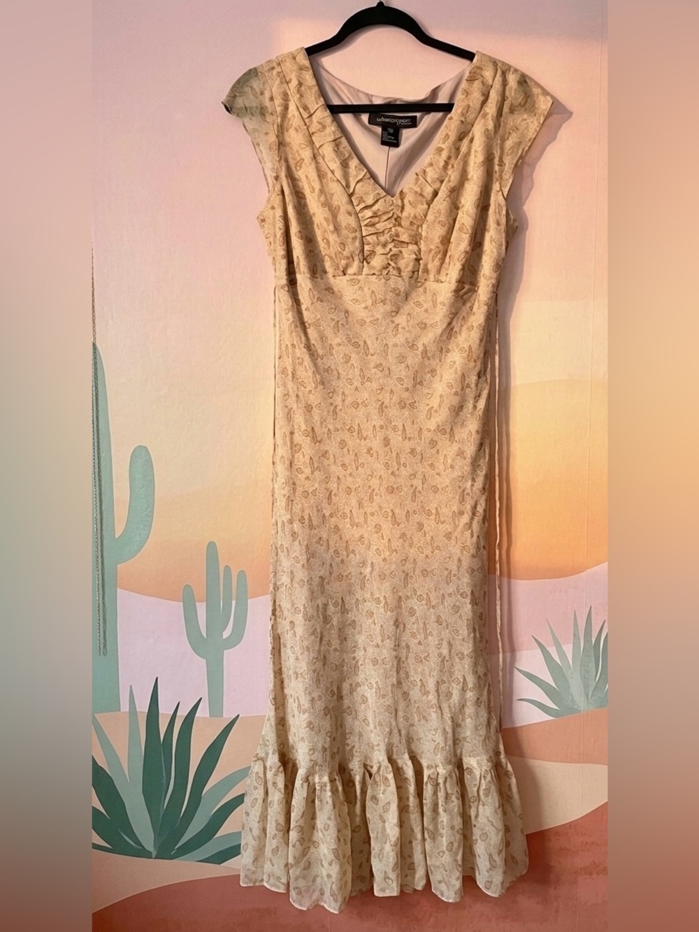 Vintage Jonathan Martin Studio Paisley Maxi Dress